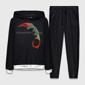 Женский костюм 3D (с толстовкой) с принтом CS:GO   Керамбит Рубин | Karambit Doppler Ruby в городе Новоалтайск,  |  | counter strike | cs | cs go | csgo | game | винтовка | вой | го | игрок | компьютерная игра | контер страйк | контр страйк | контра | коунтер страйк | кс | оружие | пистолет