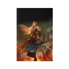 Обложка для паспорта матовая кожа с принтом FINAL FANTASY VII: REMAKE. в городе Новоалтайск, натуральная матовая кожа | размер 19,3 х 13,7 см; прозрачные пластиковые крепления | ffvii | final fantasy | final fantasy vii remake | remake | игра | римейк | финал фэнтези 7 ремейк