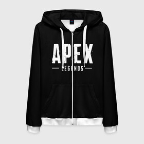 Мужская толстовка 3D на молнии с принтом APEX LEGENDS в городе Новоалтайск, 100% полиэстер | длина до линии бедра, манжеты и пояс оформлены мягкой тканевой резинкой, двухслойный капюшон со шнурком для регулировки, спереди молния, по бокам два кармана | apex | apex legends | battle | battle royal | bloodhound | titanfall | wraith | апекс | апекс легендс | батл рояль | битва | война | каустик | королевская битва