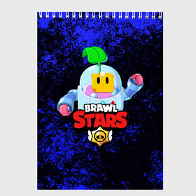 Скетчбук с принтом BRAWL STARS SPROUT в городе Новоалтайск, 100% бумага
 | 48 листов, плотность листов — 100 г/м2, плотность картонной обложки — 250 г/м2. Листы скреплены сверху удобной пружинной спиралью | 8 bit | 8 бит | bibi | brawl stars | crow | el brown | leon | leon shark | max | mr.p | phoenix | sally leon | shark | sprout | stars | virus | werewolf | акула | биби | вирус | ворон | леон | оборотень | пингвин