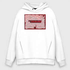 Мужское худи Oversize хлопок с принтом The Shining в городе Новоалтайск, френч-терри — 70% хлопок, 30% полиэстер. Мягкий теплый начес внутри —100% хлопок | боковые карманы, эластичные манжеты и нижняя кромка, капюшон на магнитной кнопке | the shining | vdosadir | сияние | стэнли кубрик