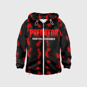 Детская ветровка 3D с принтом PREDATOR: HUNTING GROUNDS. в городе Новоалтайск, 100% полиэстер | подол и капюшон оформлены резинкой с фиксаторами, по бокам два кармана без застежек, один потайной карман на груди | 90 е | predator | predator:hunting grounds | апгрейд | взгляд | воители | добыча | клыки | монстр | монстры | предатор | пришелец | против чужого | существо | фантастика | фэнтези | хищник