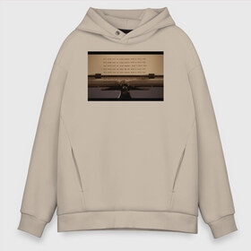 Мужское худи Oversize хлопок с принтом The Shining в городе Новоалтайск, френч-терри — 70% хлопок, 30% полиэстер. Мягкий теплый начес внутри —100% хлопок | боковые карманы, эластичные манжеты и нижняя кромка, капюшон на магнитной кнопке | the shining | vdosadir | сияние | стэнли кубрик