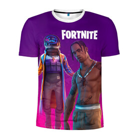 Мужская футболка 3D спортивная с принтом Travis Scott, Fortnite  в городе Новоалтайск, 100% полиэстер с улучшенными характеристиками | приталенный силуэт, круглая горловина, широкие плечи, сужается к линии бедра | 23 24 апреля | astronomical | epic games | fortnite | travis scott | концерт | концерт рэпера трэвиса скотта в fortnite | скин travis scott | тревис | трэвис скот | трэвис скотт | фортнайт