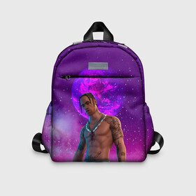 Детский рюкзак 3D с принтом Travis Scott, Fortnite в городе Новоалтайск, 100% полиэстер | лямки с регулируемой длиной, сверху петелька, чтобы рюкзак можно было повесить на вешалку. Основное отделение закрывается на молнию, как и внешний карман. Внутри дополнительный карман. По бокам два дополнительных кармашка | astronomical | epic games | fortnite | travis scott | ивент | ивент фортнайт | концерт | концерт fortnite | рэпер | скин travis scott | тревис | трэвис скотт | фортнайт