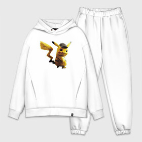 Мужской костюм хлопок OVERSIZE с принтом Пушистик Пикачу в городе Новоалтайск,  |  | pikachu | pokemon | аниме | зверек | мультик | мультфильм | пика | пикачу | покемон | покемоны
