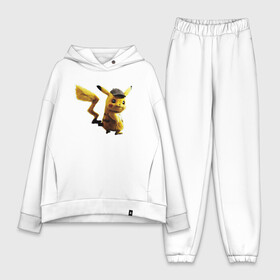 Женский костюм хлопок Oversize с принтом Пушистик Пикачу в городе Новоалтайск,  |  | pikachu | pokemon | аниме | зверек | мультик | мультфильм | пика | пикачу | покемон | покемоны
