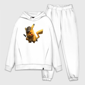 Мужской костюм хлопок OVERSIZE с принтом Пушистик Пикачу в городе Новоалтайск,  |  | pikachu | pokemon | аниме | зверек | мультик | мультфильм | пика | пикачу | покемон | покемоны