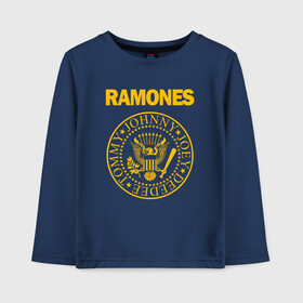 Детский лонгслив хлопок с принтом RAMONES в городе Новоалтайск, 100% хлопок | круглый вырез горловины, полуприлегающий силуэт, длина до линии бедер | america | ramones | rock | usa | америка | джонни рамон | джоуи рамон | ди ди рамон | клем бурк | кристофер уорд | марки рамон | рамоунз | ричи рамон | рок | сша | томми рамон