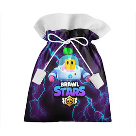 Подарочный 3D мешок с принтом Brawl Stars SPROUT в городе Новоалтайск, 100% полиэстер | Размер: 29*39 см | Тематика изображения на принте: 8 bit | 8 бит | brawl | brawl stars | crow | leon | sprout | stars | бравл | бравл старс | браво старс | гроза | игра | компьютерная | кров | леон | молния | онлайн | старс