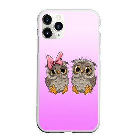 Чехол для iPhone 11 Pro матовый с принтом совушки на свидании в городе Новоалтайск, Силикон |  | вдвоем | влюблены | девочковый | детский | женский | кавай | любовь | миленько | милота | милые создания | мультик | пара | птички | рисунок | розовый | свидание | совушки | совы | эндорфины