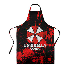Фартук 3D с принтом UMBRELLA в городе Новоалтайск, 100% полиэстер | общий размер — 65 х 85 см, ширина нагрудника — 26 см, горловина — 53 см, длина завязок — 54 см, общий обхват в поясе — 173 см. Принт на завязках и на горловине наносится с двух сторон, на основной части фартука — только с внешней стороны | biohazard | blood | coronavirus | evil | monster | resident evil | umbrella | virus | абстракция | амбрелла | вирус | игра | коронавирус | кровь | логотип | монстр | опасность | пандемия