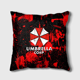 Подушка 3D с принтом UMBRELLA в городе Новоалтайск, наволочка – 100% полиэстер, наполнитель – холлофайбер (легкий наполнитель, не вызывает аллергию). | состоит из подушки и наволочки. Наволочка на молнии, легко снимается для стирки | biohazard | blood | coronavirus | evil | monster | resident evil | umbrella | virus | абстракция | амбрелла | вирус | игра | коронавирус | кровь | логотип | монстр | опасность | пандемия