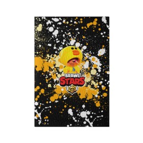 Обложка для паспорта матовая кожа с принтом BRAWL STARS SALLY LEON в городе Новоалтайск, натуральная матовая кожа | размер 19,3 х 13,7 см; прозрачные пластиковые крепления | Тематика изображения на принте: brawl stars | brawl stars sally leon | leon | sally | tie dye | бравл старс | вравл старс утка | краска | леон | леон в желтом | леон утка | пятна | салли | тай дай | утка | чупа чупс