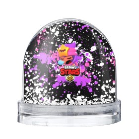Снежный шар с принтом BRAWL STARS SANDY в городе Новоалтайск, Пластик | Изображение внутри шара печатается на глянцевой фотобумаге с двух сторон | brawl stars sandy | leon | sndy | stars | бравл старс | бравл старс игра | бравл старс сенди | леон | сэнди | тай дай | фиолетовый brawl stars | фиолетовый бравл старс