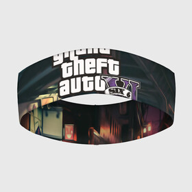 Повязка на голову 3D с принтом GTA 6 в городе Новоалтайск,  |  | Тематика изображения на принте: grand theft auto 2 | grand theft auto 3 | grand theft auto v | grand theft auto: san andreas | grand theft auto: vice city | gta 1 | gta 2 | gta 3 | gta 4 | gta 5 | gta online | gta v | город | игры