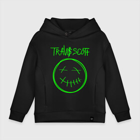 Детское худи Oversize хлопок с принтом TRAVIS SCOTT в городе Новоалтайск, френч-терри — 70% хлопок, 30% полиэстер. Мягкий теплый начес внутри —100% хлопок | боковые карманы, эластичные манжеты и нижняя кромка, капюшон на магнитной кнопке | america | astroworld | cactus jack | rap | travis scott | usa | wish you were here | америка | зарубежный реп | кактус джек | реп | сша | трэвис скотт