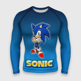 Мужской рашгард 3D с принтом Соник в городе Новоалтайск,  |  | amy | art | game | gameplay | gift | sonic | детская футболка | ежик | женская | игра | мужская | подарка | соник | фильм | эми