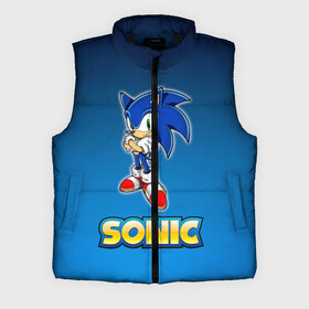 Мужской жилет утепленный 3D с принтом Соник в городе Новоалтайск,  |  | amy | art | game | gameplay | gift | sonic | детская футболка | ежик | женская | игра | мужская | подарка | соник | фильм | эми