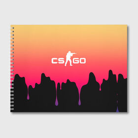Альбом для рисования с принтом CS GO GRADIENT в городе Новоалтайск, 100% бумага
 | матовая бумага, плотность 200 мг. | cs go | cs going | кс го | кс го кейс | кс го скин | скачивать кс. | скины cs go