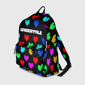 Рюкзак 3D с принтом UNDERTALE в городе Новоалтайск, 100% полиэстер | лямки с регулируемой длиной, сверху петелька, чтобы рюкзак можно было повесить на вешалку. Основное отделение закрывается на молнию, как и внешний карман. Внутри два дополнительных кармана, один из которых закрывается на молнию. По бокам два дополнительных кармашка | Тематика изображения на принте: undertale | андертейл | игра андертейл | игра. | русский андертейл | тоби фокс