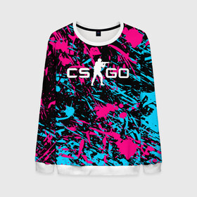 Мужской свитшот 3D с принтом CS GO NEON  в городе Новоалтайск, 100% полиэстер с мягким внутренним слоем | круглый вырез горловины, мягкая резинка на манжетах и поясе, свободная посадка по фигуре | astralis | awp | counter strike | cs go | cs go global offensive | cs:go | faze clan | hyper beast | team liquid | астралис | кс го | тим ликвид | фейз клан | хайпер бист