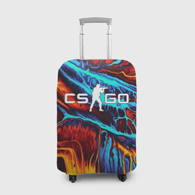 Чехол для чемодана 3D с принтом CS GO STRIPES FLAME в городе Новоалтайск, 86% полиэфир, 14% спандекс | двустороннее нанесение принта, прорези для ручек и колес | astralis | awp | counter strike | cs go | cs go global offensive | cs:go | faze clan | hyper beast | team liquid | астралис | кс го | тим ликвид | фейз клан | хайпер бист