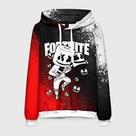 Мужская толстовка 3D с принтом FORTNITE x MARSHMELLO в городе Новоалтайск, 100% полиэстер | двухслойный капюшон со шнурком для регулировки, мягкие манжеты на рукавах и по низу толстовки, спереди карман-кенгуру с мягким внутренним слоем. | fortnite | fortnite 2 | fortnite x маршмелло | ikonik | marshmello | ninja | ninja streamer | иконик | ниндзя | пили | фортнайт | фортнайт 2 | фортнайт глава 2