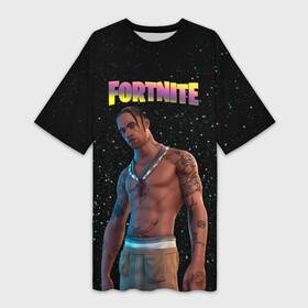 Платье-футболка 3D с принтом Travis Scott, Fortnite в городе Новоалтайск,  |  | astronomical | epic games | fortnite | travis scott | ивент | ивент fortnite | концерт | концерт fortnite | скин travis scott | тревис | трэвис скотт | фортнайт
