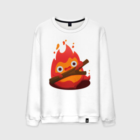 Мужской свитшот хлопок с принтом Calcifer в городе Новоалтайск, 100% хлопок |  | Тематика изображения на принте: ведьма пустоши | кальцифер | маркл | пугало | пугало репка | софи | софи хаттер | хаул | хаул пендрагон | ходячий замок | ходячий замок хаула