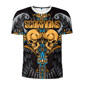 Мужская футболка 3D спортивная с принтом Scorpions в городе Новоалтайск, 100% полиэстер с улучшенными характеристиками | приталенный силуэт, круглая горловина, широкие плечи, сужается к линии бедра | klaus meine | live in munich | return to forever | rock music | scorpions | you like | клаус майне | маттиас ябс | рудольф шенкер | скорпионз