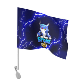 Флаг для автомобиля с принтом  BRAWL STARS MECHA CROW в городе Новоалтайск, 100% полиэстер | Размер: 30*21 см | 8 бит | bibi | brawl stars | crow | leon | leon shark | max | mecha crow | mr.p | phoenix | sally leon | shark | sprout | stars | virus | werewolf | акула | биби | вирус | ворон | леон | оборотень | пингвин