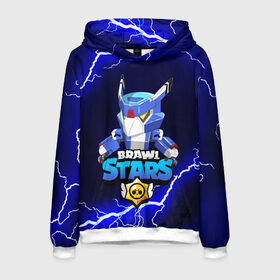 Мужская толстовка 3D с принтом BRAWL STARS MECHA CROW в городе Новоалтайск, 100% полиэстер | двухслойный капюшон со шнурком для регулировки, мягкие манжеты на рукавах и по низу толстовки, спереди карман-кенгуру с мягким внутренним слоем. | 8 бит | bibi | brawl stars | crow | leon | leon shark | max | mecha crow | mr.p | phoenix | sally leon | shark | sprout | stars | virus | werewolf | акула | биби | вирус | ворон | леон | оборотень | пингвин
