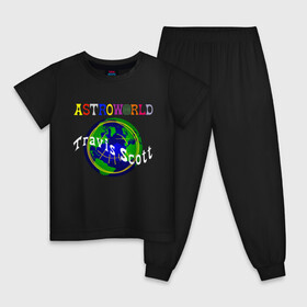 Детская пижама хлопок с принтом ASTROWORLD | ТРЕВИС СКОТ (Z) в городе Новоалтайск, 100% хлопок |  брюки и футболка прямого кроя, без карманов, на брюках мягкая резинка на поясе и по низу штанин
 | 21 savage | astroworld | hip hop | juice wrld | quavo | rap | the weeknd | travis scott | астроворд | астроворлд | джеймс блейк | дрейк | кид кади | реп | рэп | стиви уандер | тревис скот | фрэнк оушен
