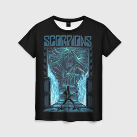Женская футболка 3D с принтом Scorpions в городе Новоалтайск, 100% полиэфир ( синтетическое хлопкоподобное полотно) | прямой крой, круглый вырез горловины, длина до линии бедер | klaus meine | live in munich | return to forever | rock music | scorpions | you like | клаус майне | маттиас ябс | рудольф шенкер | скорпионз
