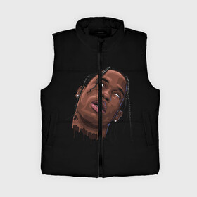 Женский жилет утепленный 3D с принтом Travis Scott в городе Новоалтайск,  |  | astronomical | astroworld | astroworld travis scott | fortnite | travis scott | концерт | концерт fortnite | космос | рэпер | тревис | трэвис скотт | фортнайт