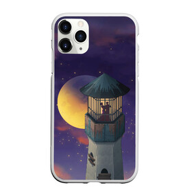 Чехол для iPhone 11 Pro Max матовый с принтом To the Moon 3D в городе Новоалтайск, Силикон |  | Тематика изображения на принте: lighthouse | moon | night | pair | silhouettes | stars | to the moon | звёзды | луна | маяк | ночь | пара | силуэты