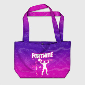 Пляжная сумка 3D с принтом FORTNITE X TRAVIS SCOTT в городе Новоалтайск, 100% полиэстер | застегивается на металлическую кнопку; внутренний карман застегивается на молнию. Стенки укреплены специальным мягким материалом, чтобы защитить содержимое от несильных ударов
 | astro | astronomical | astroworld | cactus | fort | fortnite | jack | nite | nomical | scott | travis | world | астро | астрономикал | джек | джэк | кактус | найт | номикал | скотт | трэвис | форт | фортнайт