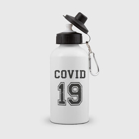 Бутылка спортивная с принтом Covid 19 в городе Новоалтайск, металл | емкость — 500 мл, в комплекте две пластиковые крышки и карабин для крепления | Тематика изображения на принте: china | coronavirus | covid 19 | covid19 | virus | болезнь | больница | вирус | гигиена | грипп | заражение | инфекция | италия | карантин | кашель | китай | клиника | корона | коронавирус | маска | пандемия | самоизоляция | 