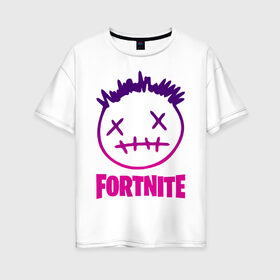 Женская футболка хлопок Oversize с принтом FORTNITE X TRAVIS SCOTT в городе Новоалтайск, 100% хлопок | свободный крой, круглый ворот, спущенный рукав, длина до линии бедер
 | astro | astronomical | astroworld | cactus | fort | fortnite | jack | nite | nomical | scott | travis | world | астро | астрономикал | джек | джэк | кактус | найт | номикал | скотт | трэвис | форт | фортнайт