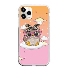 Чехол для iPhone 11 Pro Max матовый с принтом Милая сова на облачках в городе Новоалтайск, Силикон |  | Тематика изображения на принте: девочка | милашка | милая | милая сова | облака | облачка | сова | сова в очках | сова девочка | совенок | совушка