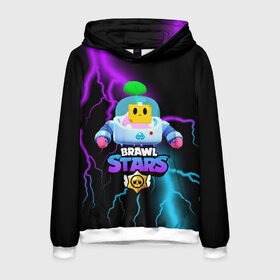 Мужская толстовка 3D с принтом Brawl Stars SPROUT в городе Новоалтайск, 100% полиэстер | двухслойный капюшон со шнурком для регулировки, мягкие манжеты на рукавах и по низу толстовки, спереди карман-кенгуру с мягким внутренним слоем. | 8 bit | 8 бит | brawl | brawl stars | crow | leon | sprout | stars | бравл | бравл старс | браво старс | игра | компьютерная | кров | леон | онлайн | старс