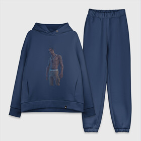 Женский костюм хлопок Oversize с принтом TRAVIS SCOTT | ТРЕВИС СКОТ (Z) в городе Новоалтайск,  |  | 21 savage | astroworld | hip hop | juice wrld | quavo | rap | the weeknd | travis scott | астроворд | астроворлд | джеймс блейк | дрейк | кид кади | реп | рэп | стиви уандер | тревис скот | фрэнк оушен
