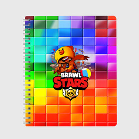 Тетрадь с принтом BRAWL STARS(LEON) в городе Новоалтайск, 100% бумага | 48 листов, плотность листов — 60 г/м2, плотность картонной обложки — 250 г/м2. Листы скреплены сбоку удобной пружинной спиралью. Уголки страниц и обложки скругленные. Цвет линий — светло-серый
 | bibi | brawl stars | brock | bull | crow | dinomike | el brown | el primo | leon | mobile game | nita | poko | ricochet | stars | tara | бравл старс | ворон | леон | мобильные игры