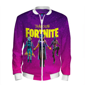Мужской бомбер 3D с принтом TRAVIS SCOTT+FORTNITE в городе Новоалтайск, 100% полиэстер | застегивается на молнию, по бокам два кармана без застежек, по низу бомбера и на воротнике - эластичная резинка | america | astro jack | astroworld | cactus jack | fortnite | fortnite 2 | fortnite х | rap | travis scott | usa | wish you were here | америка | астро джек | зарубежный реп | кактус джек | реп | сша | трэвис скотт | фортнайт | фортнайт 2