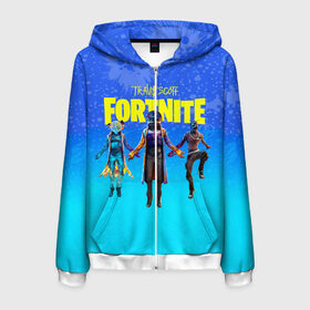 Мужская толстовка 3D на молнии с принтом TRAVIS SCOTT+FORTNITE в городе Новоалтайск, 100% полиэстер | длина до линии бедра, манжеты и пояс оформлены мягкой тканевой резинкой, двухслойный капюшон со шнурком для регулировки, спереди молния, по бокам два кармана | america | astro jack | astroworld | cactus jack | fortnite | fortnite 2 | fortnite х | rap | travis scott | usa | wish you were here | америка | астро джек | зарубежный реп | кактус джек | реп | сша | трэвис скотт | фортнайт | фортнайт 2