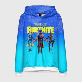 Мужская толстовка 3D с принтом TRAVIS SCOTT+FORTNITE в городе Новоалтайск, 100% полиэстер | двухслойный капюшон со шнурком для регулировки, мягкие манжеты на рукавах и по низу толстовки, спереди карман-кенгуру с мягким внутренним слоем. | america | astro jack | astroworld | cactus jack | fortnite | fortnite 2 | fortnite х | rap | travis scott | usa | wish you were here | америка | астро джек | зарубежный реп | кактус джек | реп | сша | трэвис скотт | фортнайт | фортнайт 2