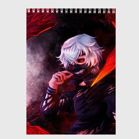 Скетчбук с принтом Ken Kaneki в городе Новоалтайск, 100% бумага
 | 48 листов, плотность листов — 100 г/м2, плотность картонной обложки — 250 г/м2. Листы скреплены сверху удобной пружинной спиралью | Тематика изображения на принте: anime | ghoul | kaneki | ken | manga | tokyo | аниме | гуль | канеки | кен | манга | токийский