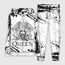 Женский костюм 3D с принтом QUEEN. в городе Новоалтайск,  |  | Тематика изображения на принте: queen | британская рок группа | квин | куин | кьюин | мистер робот | музыка | рами малек | рок | рок музыка | фредди меркьюри