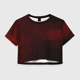 Женская футболка Crop-top 3D с принтом Пикси кристаллы  в городе Новоалтайск, 100% полиэстер | круглая горловина, длина футболки до линии талии, рукава с отворотами | абстракция | волны | геометрия | градиент | графен | графика | карбон | квадрат | кожа | коллаж | кристаллы | кубизм | линия | мозаика | палитра | пиксели | пикси | поп | радуга | радужная | сетка | сеть